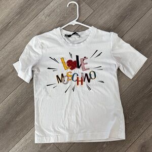 Love Moschino White  T-Shirt
